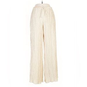 Zara Crinkle Straight Wide-Leg Pants in L, Large